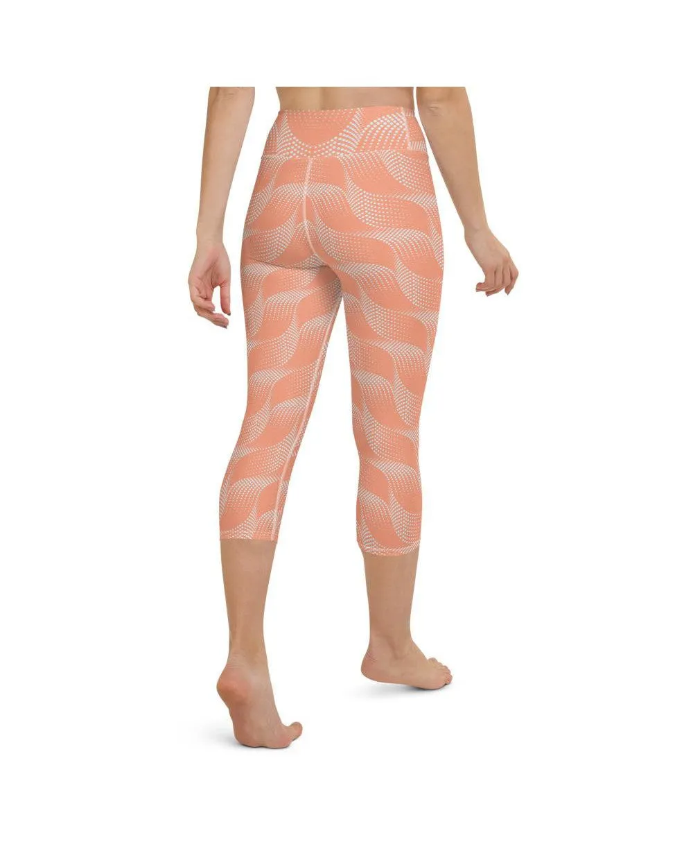 Apricot Wave Yoga Capris