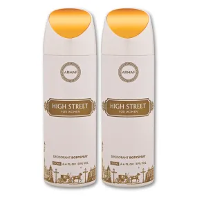 Armaf High Street Deodorant for Women - 200ML Each (Pack of 2)