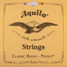 Banjo Strings – Aquila Classic 5 String Banjo – Light Tension – DBGDG – All Nylgut – 6B