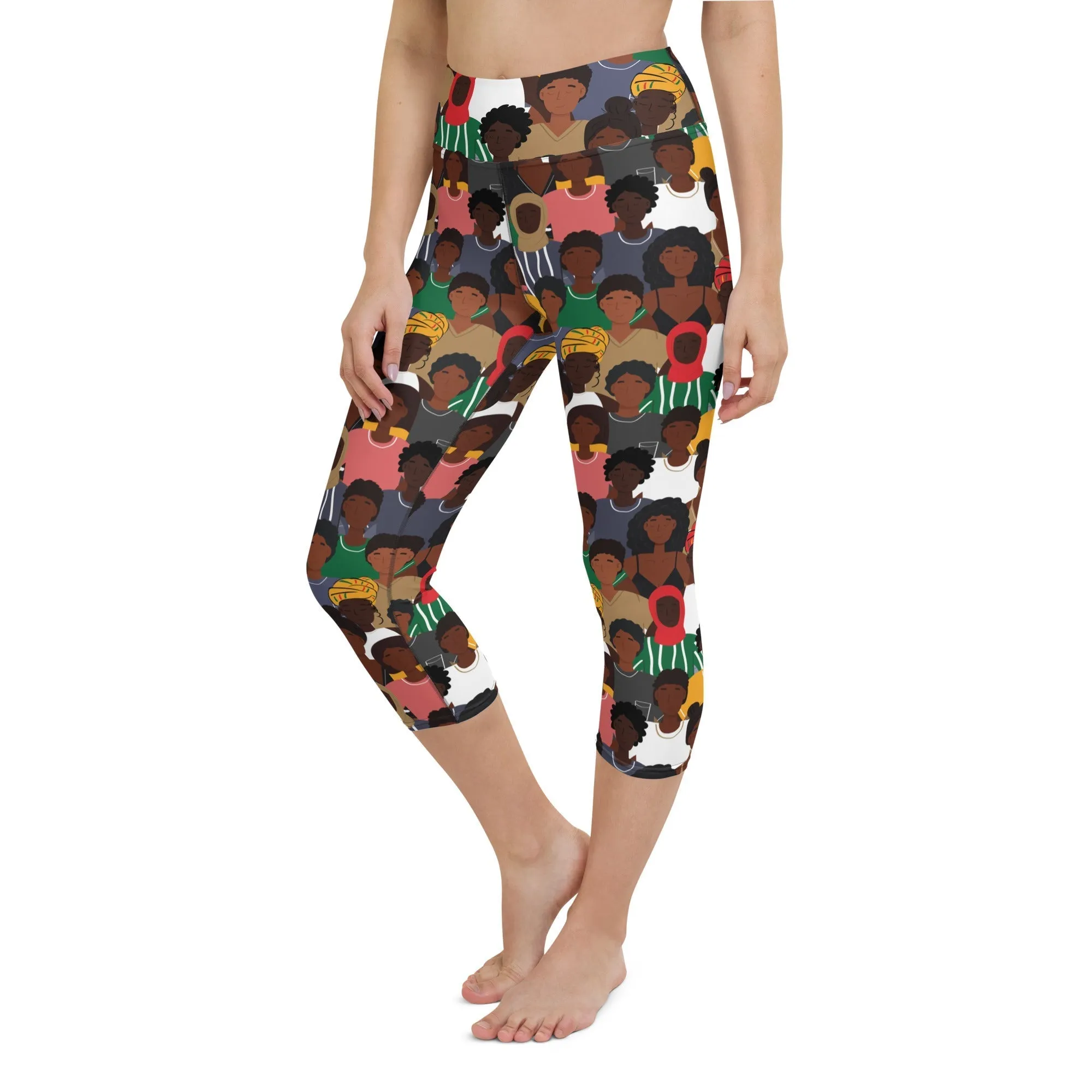 Black History Celebration Yoga Capris