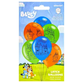 Bluey Latex Balloons (6 Pack)