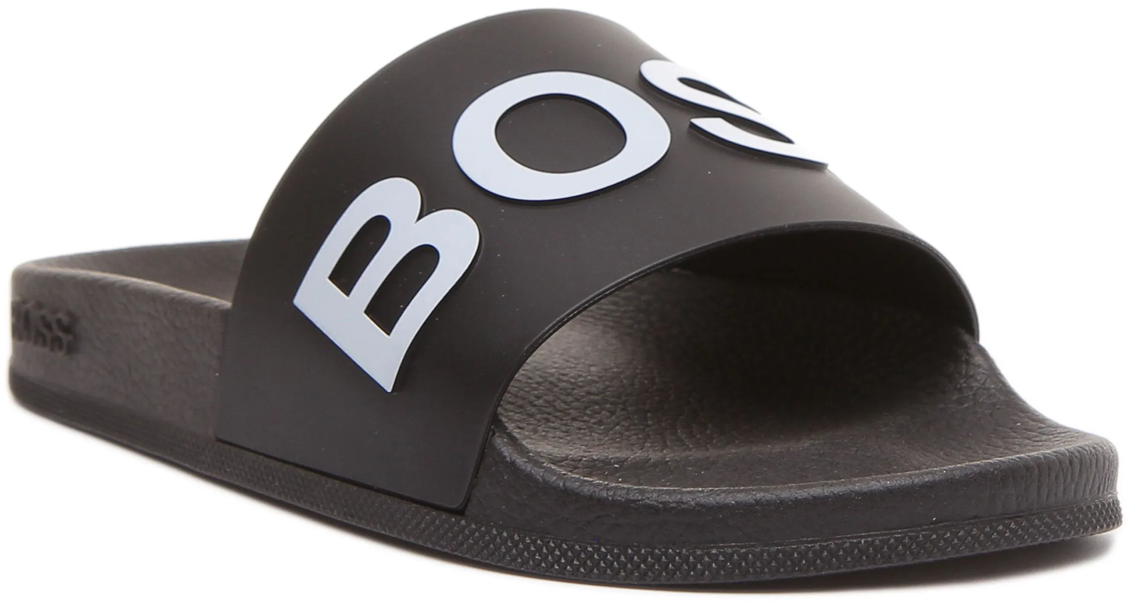 BOSS Bay Sliders In Black White For Men