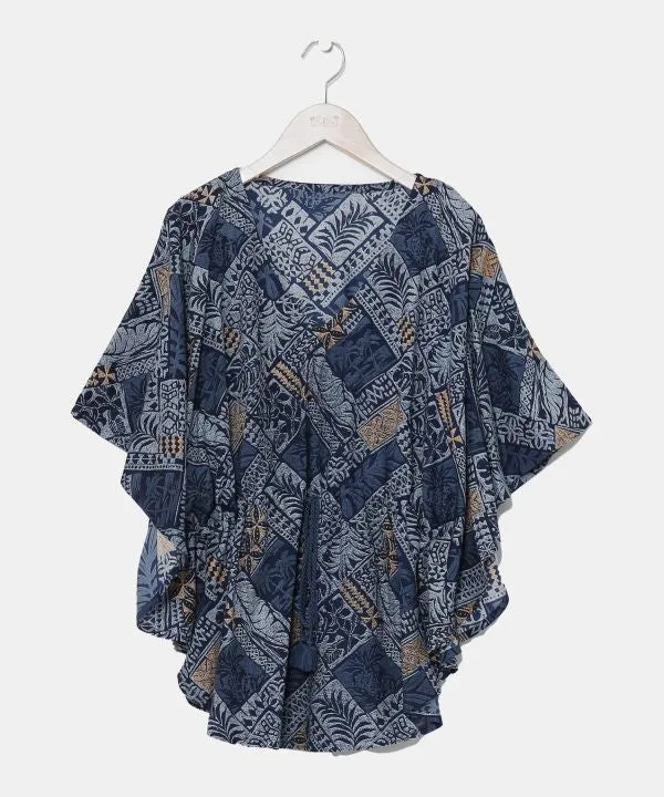 Botanical Poncho Top