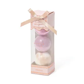 Cadeau Mignon Bath Fizz 3Pcs Pink