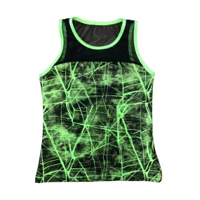 Ditto Dancewear Fractured Singlet and Shorts Set - Green