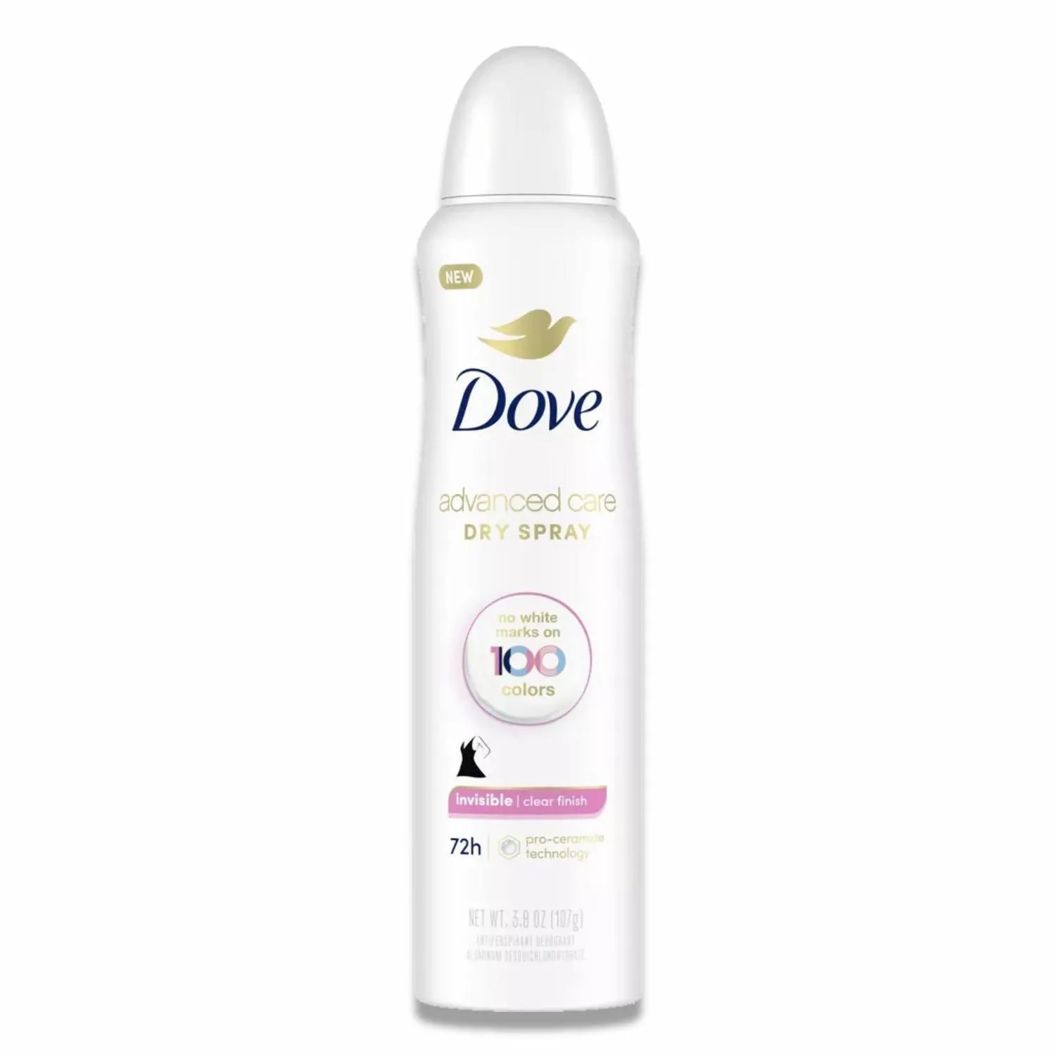 Dove - Beauty Advanced Care Clear Finish 72-Hour Women's Antiperspirant & Deodorant Dry Spray - 3.8 Oz - 12 Pack