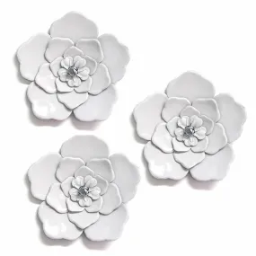 Epps 3 Piece Metal Flower Wall Decor Set (Set of 3