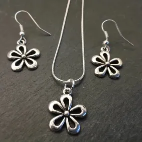 Flower Earrings & Necklace only at Bling & Bloom's Boutique | Vintage Floral Jewelry Set