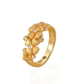 Gold Dahlia Ring