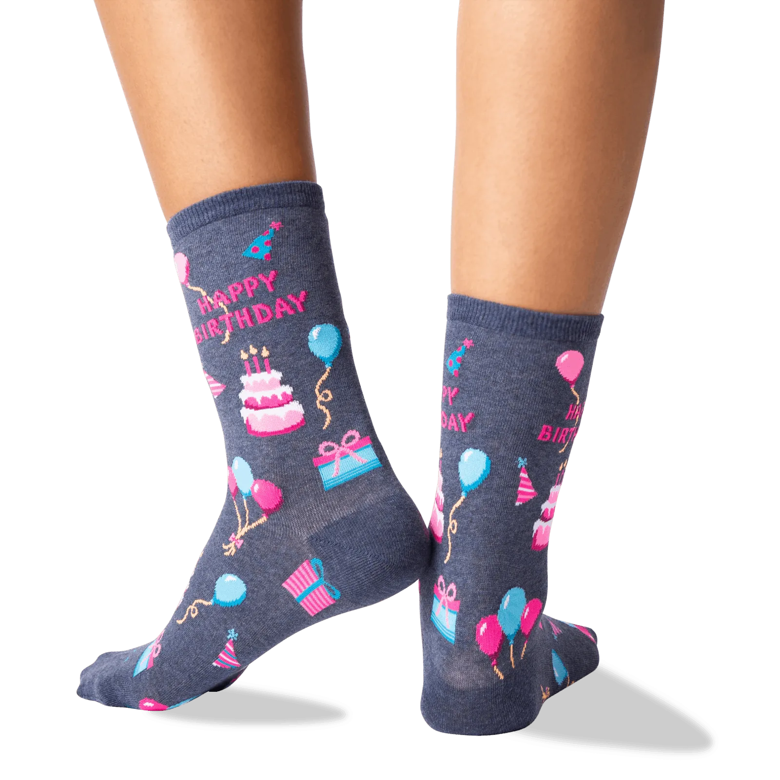 HOTSOX Women's Happy Birthday Crew Socks