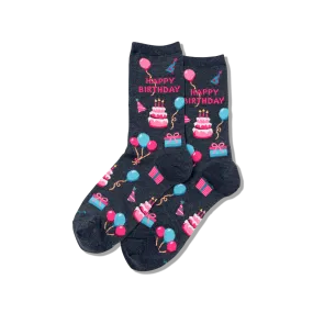 HOTSOX Women's Happy Birthday Crew Socks