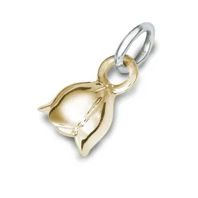 Lily Of The Valley Flower Gold Charm