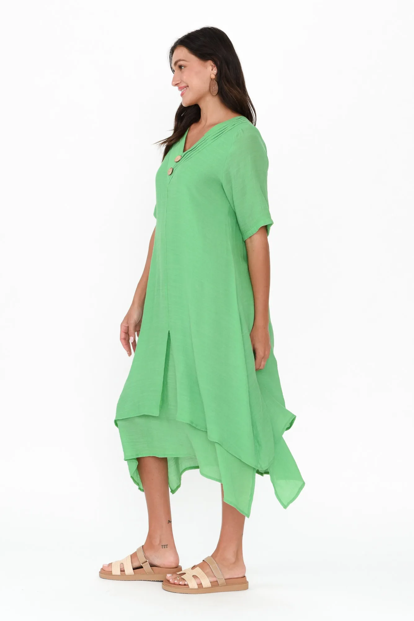 Nala Green Layers Dress