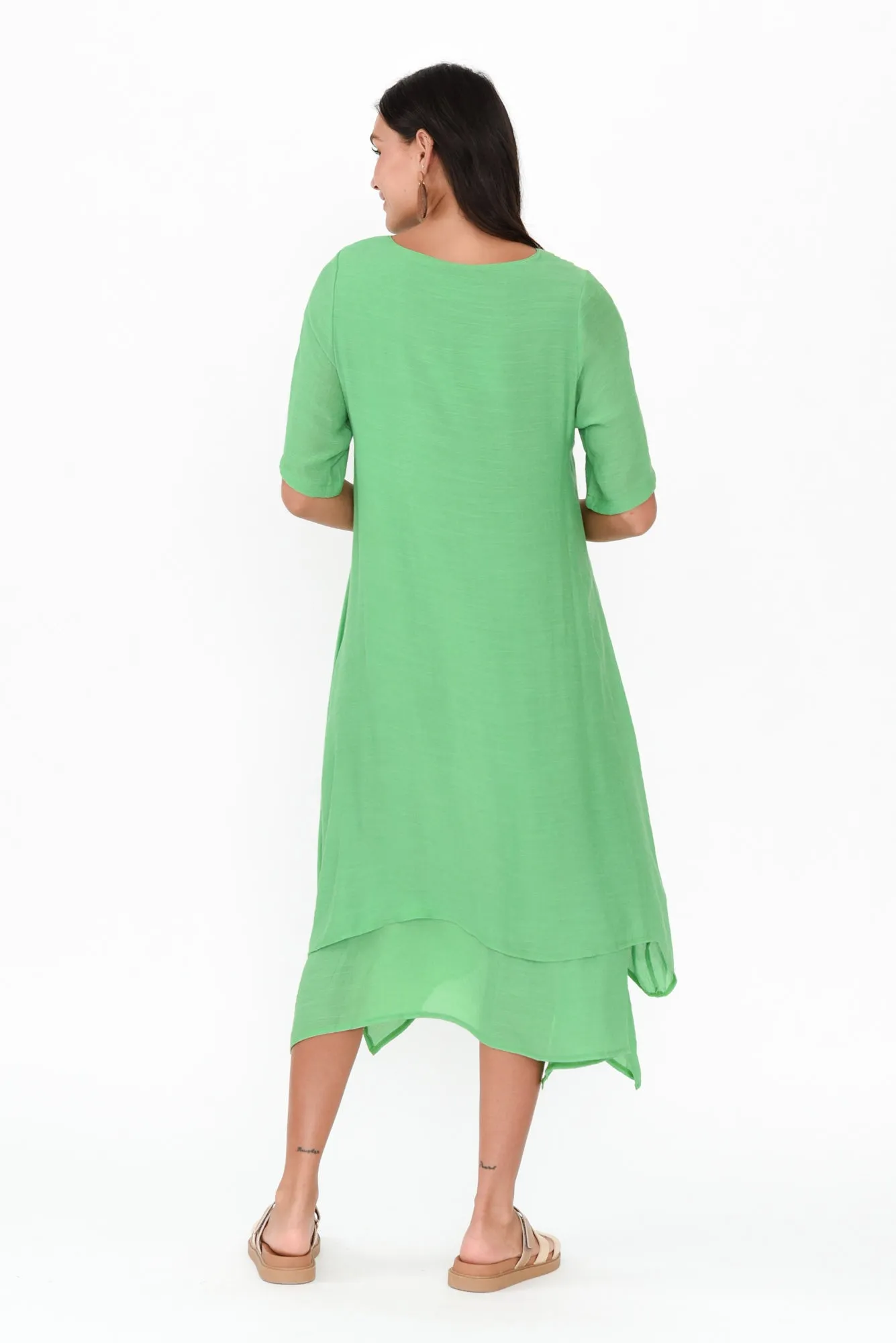 Nala Green Layers Dress