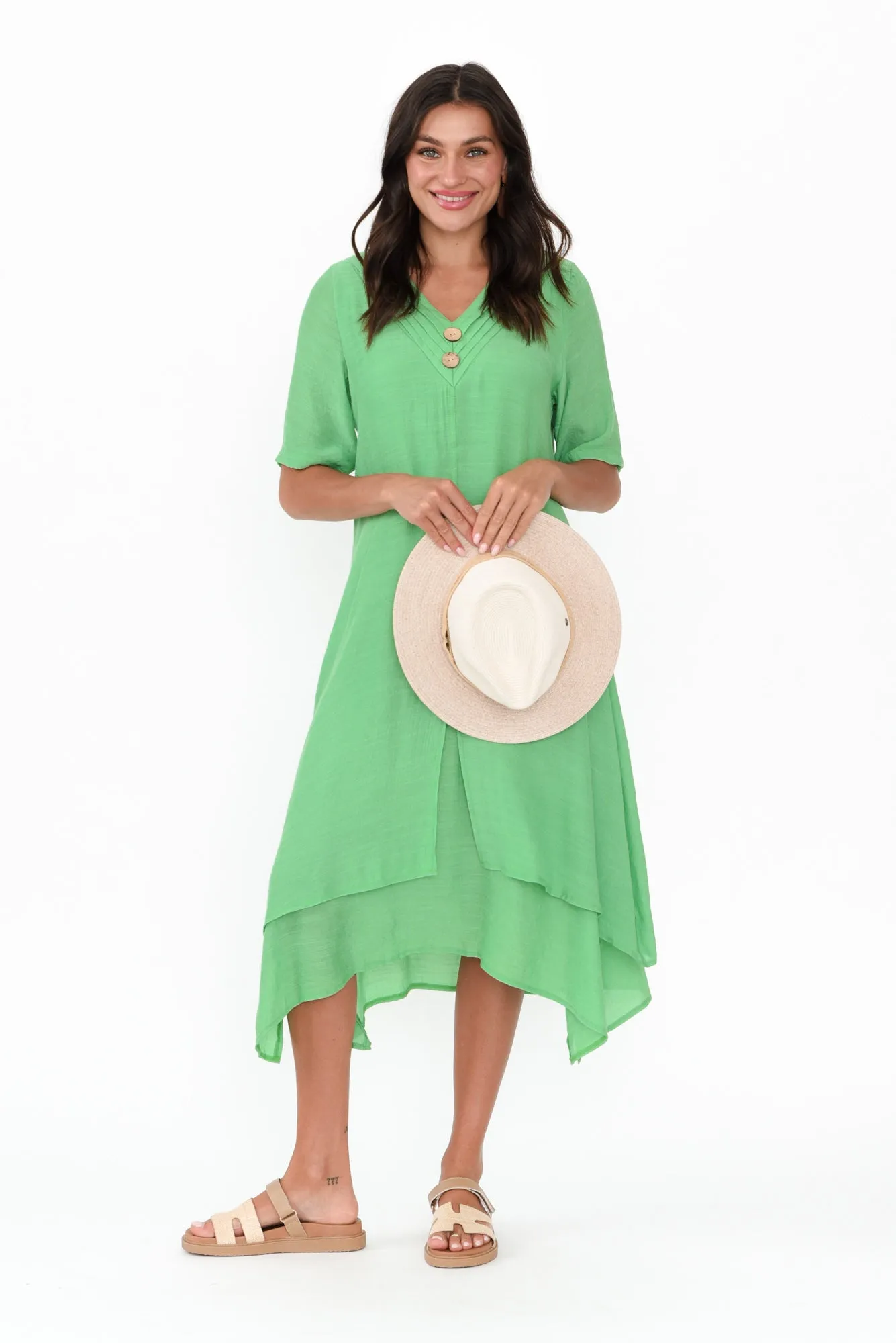 Nala Green Layers Dress