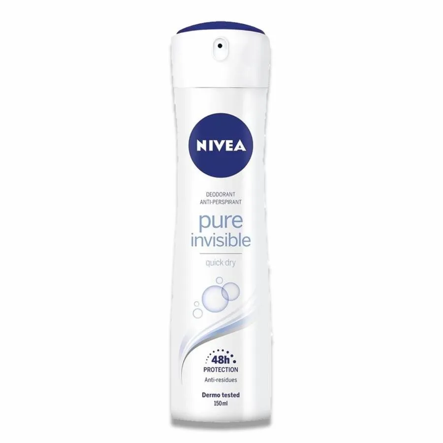 Nivea - Deodorant New Spray Pure Invisible - 150 ml - 6 Pack