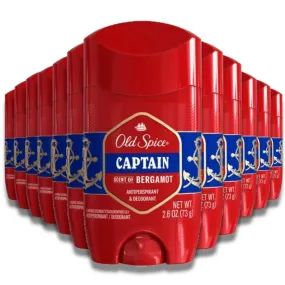 Old Spice - Anti-Perspirant & Deodorant, Captain - 2.6 oz - 12 Pack