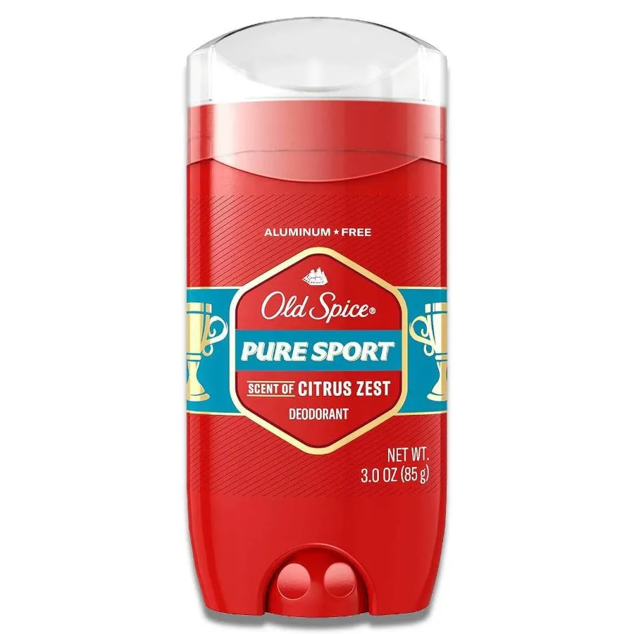 Old Spice  Antiperspirant & Deodorant, Red Zone Pure Sport for Men, Stick - 3 Oz - 120 Pack