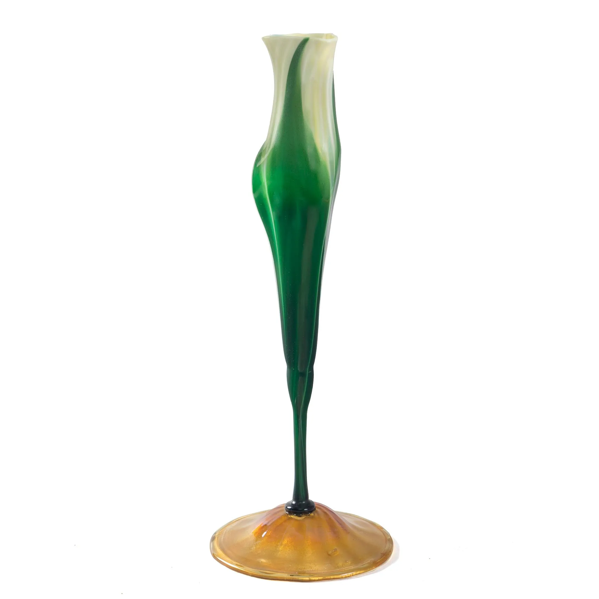 Tiffany Studios New York "Calyx" Flower Form Favrile Glass Vase