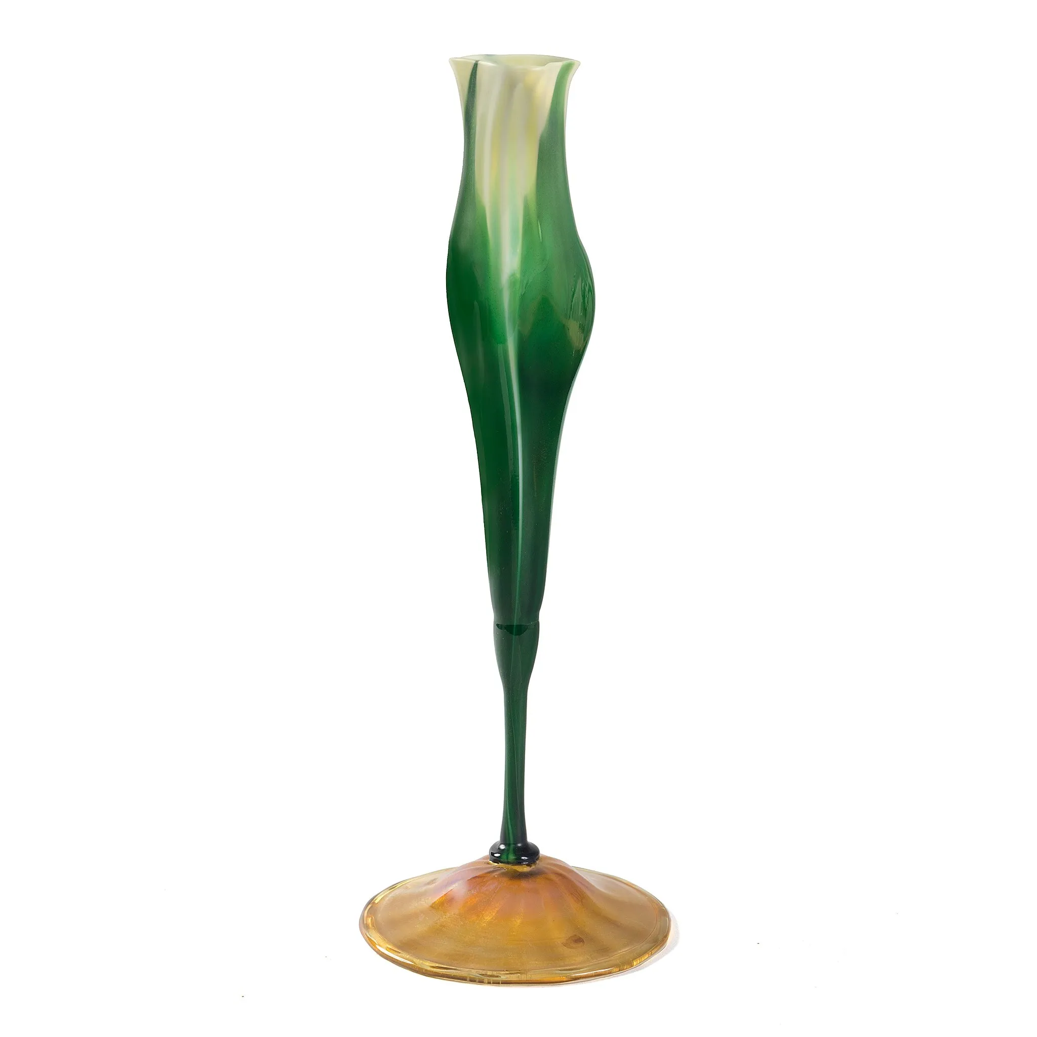 Tiffany Studios New York "Calyx" Flower Form Favrile Glass Vase