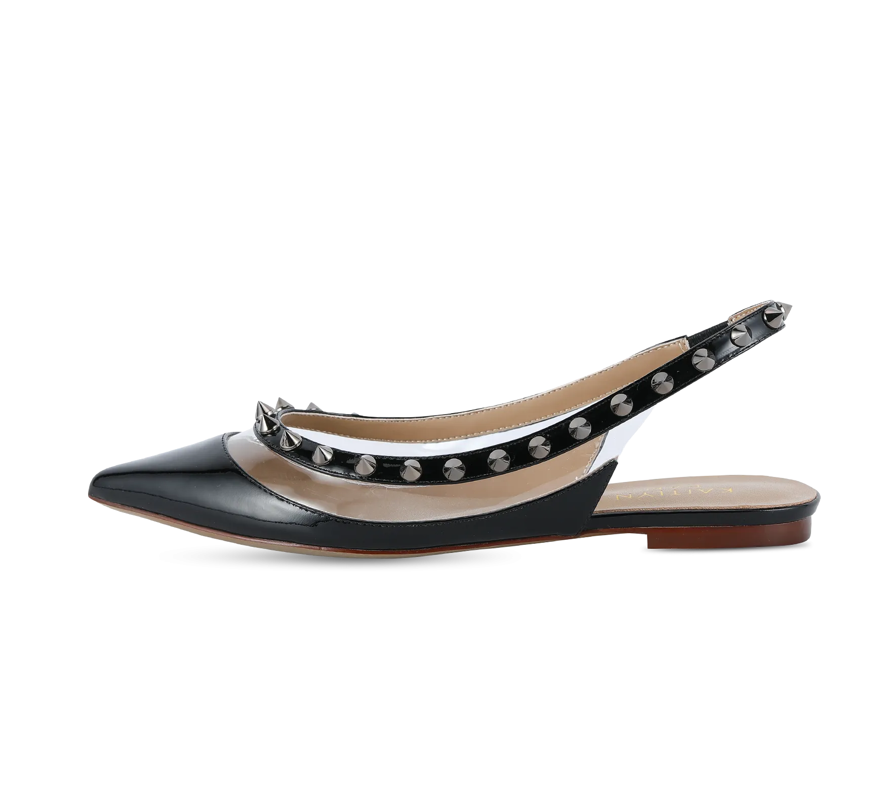 Valencia Spiky Pointed Toe  Slingbacks