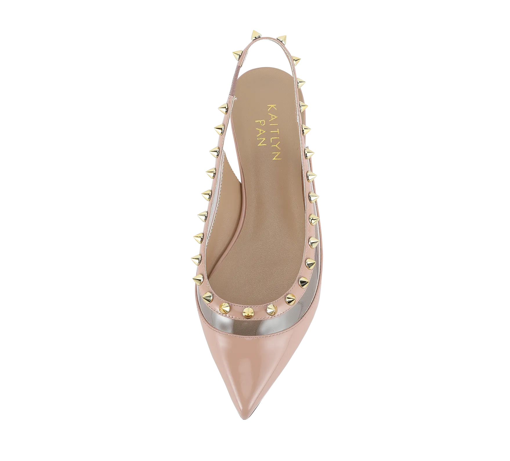 Valencia Spiky Pointed Toe  Slingbacks